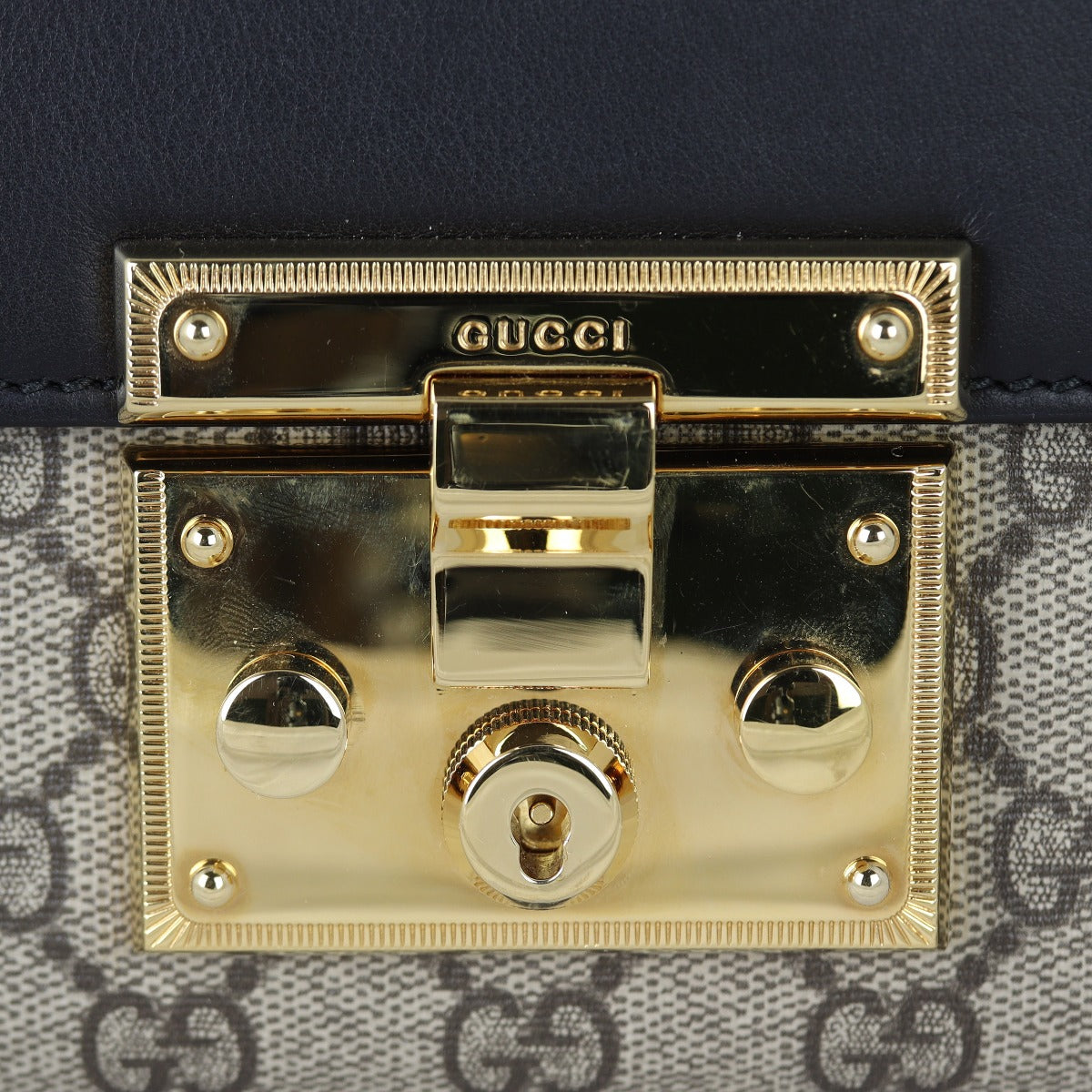 Gucci GG Supreme Padlock Small Shoulder Bag