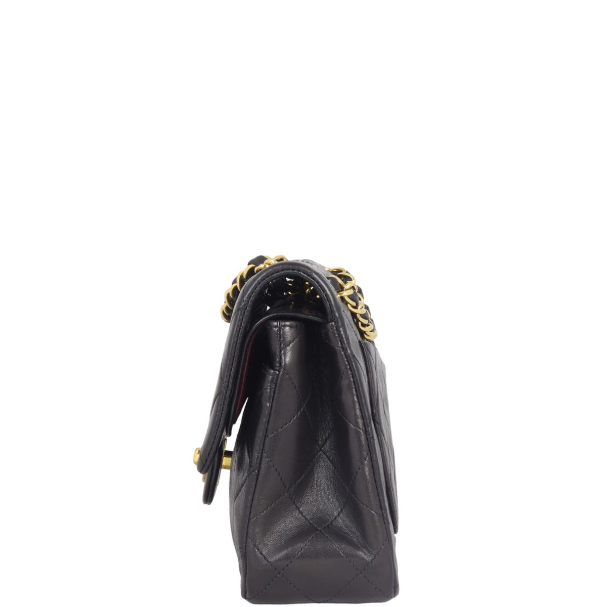 Chanel Classic Double Flap Small | Black Lambskin Leather