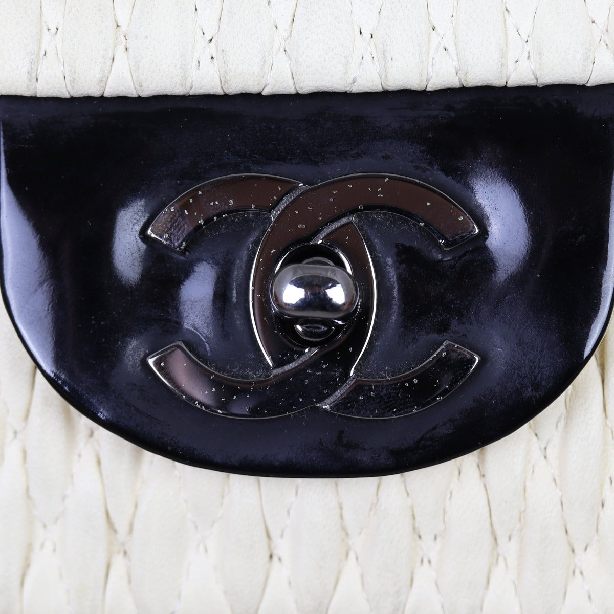 Chanel Woven Leather Flap Bag