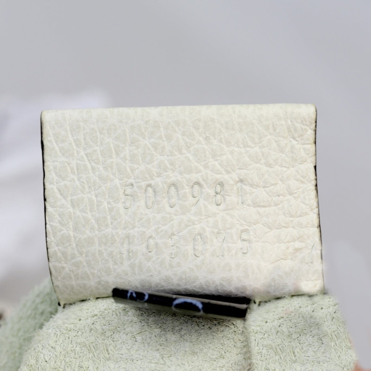 Gucci Logo Print Leather Pouch