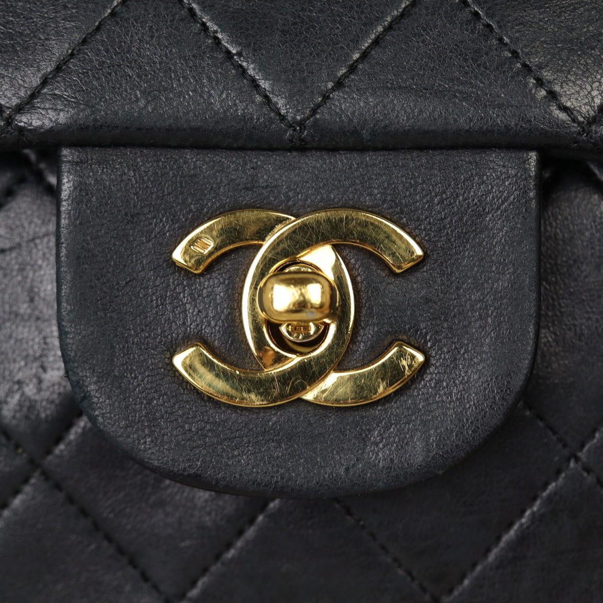 Chanel Classic Double Flap Medium | Black Vintage Lambskin Gold Hardware