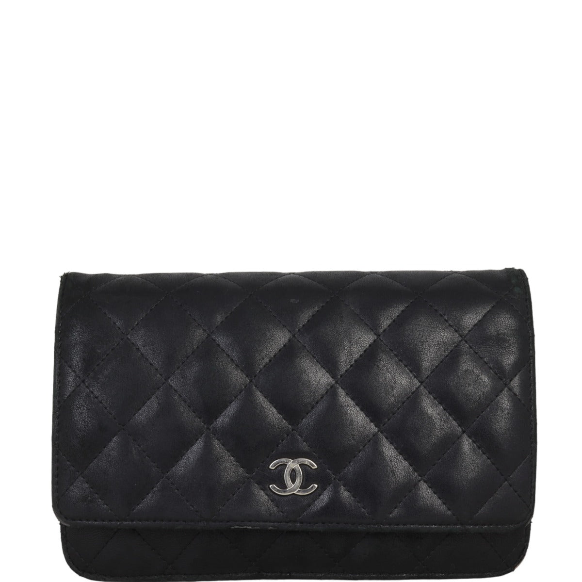Chanel Classic Wallet on Chain | Black Diamond Quilted Lambskin