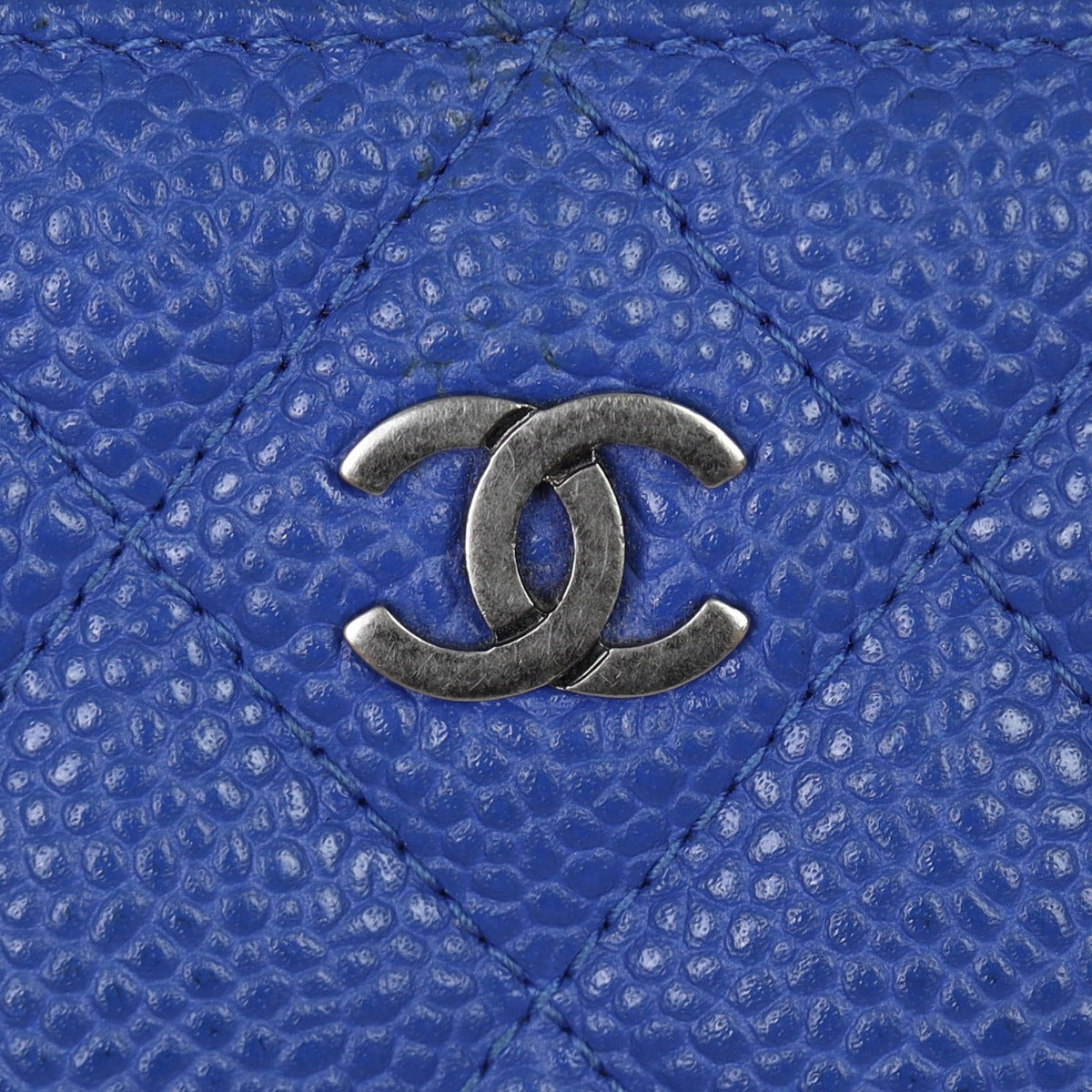 Chanel Classic Long Zipped Wallet | Cobalt Blue