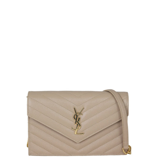 Saint Laurent Cassandre Envelope Chain Wallet
