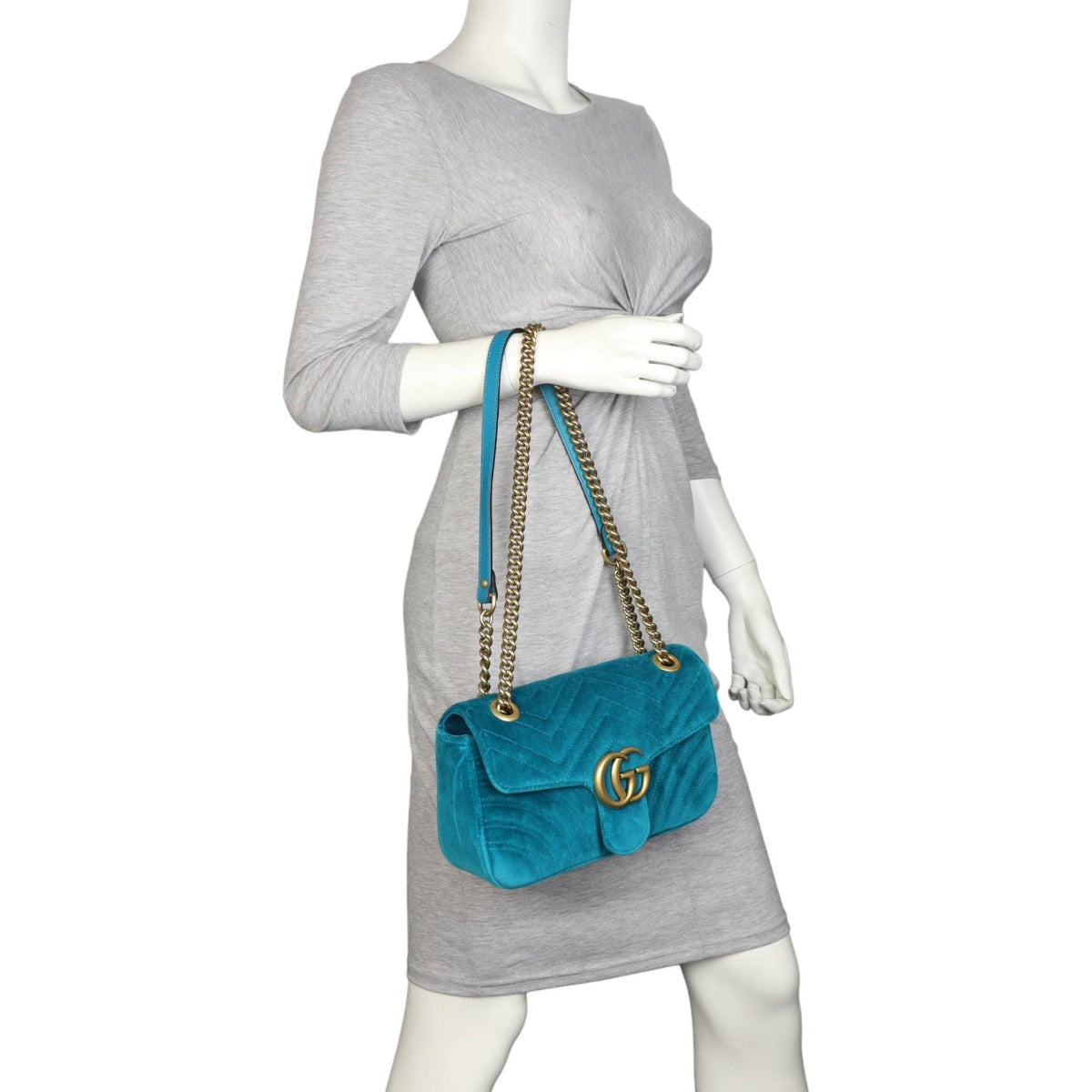Gucci GG Marmont Velvet Small Shoulder Bag