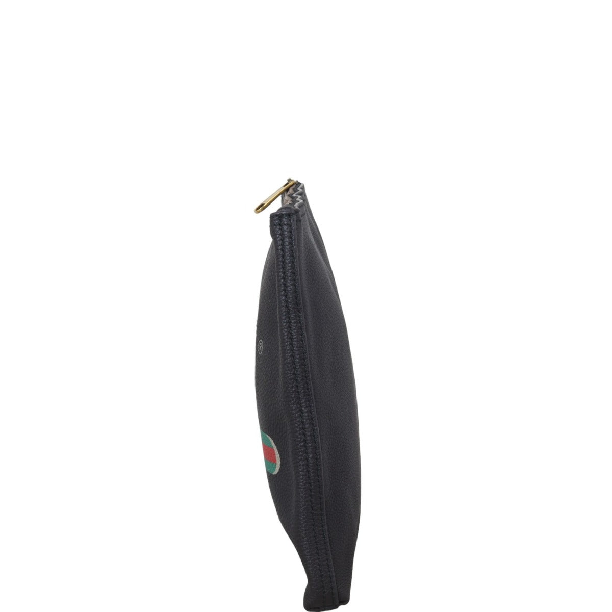 Gucci Logo Print Leather Pouch