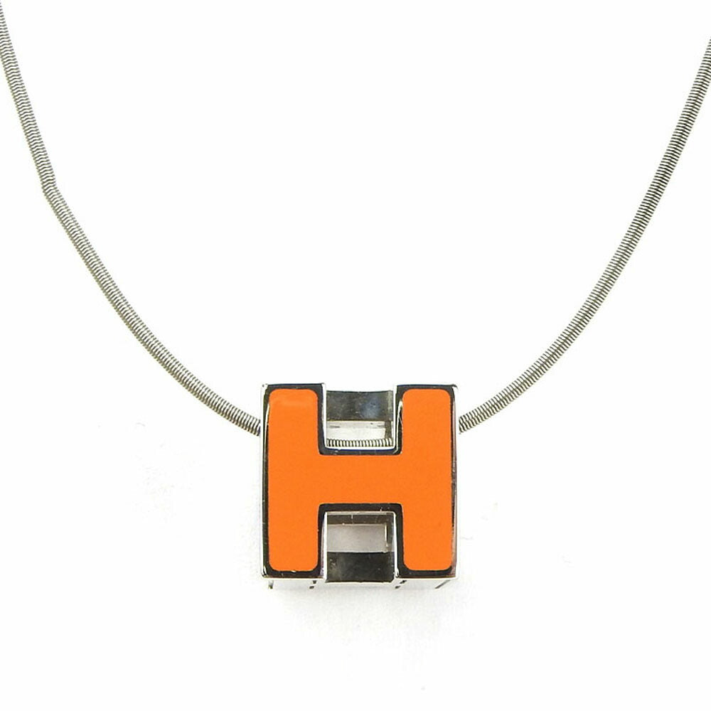 HERMES Necklace metal Silver Women