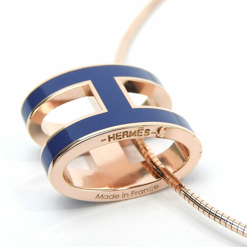 HERMES Necklace Silver925 Pink gold Pop ash Women