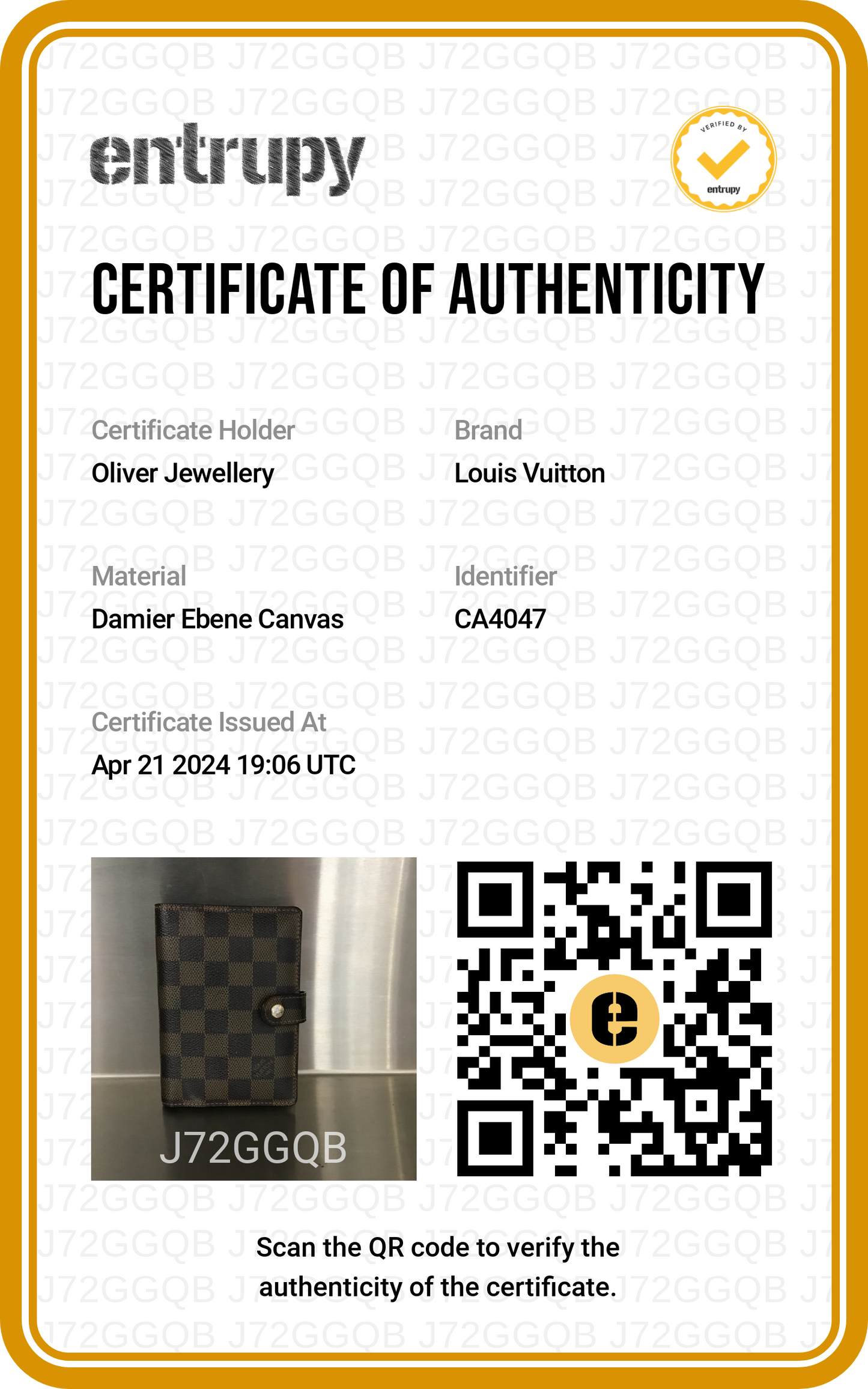Louis Vuitton Damier Ebene Small Ring Agenda Cover
