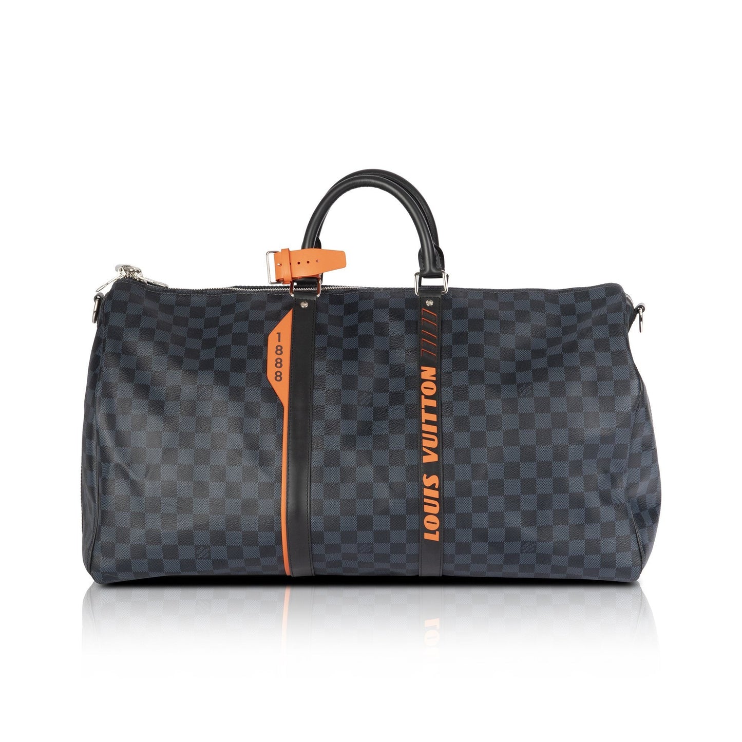 Louis Vuitton 2019 Limited Edition Damier Cobalt Race Keepall Bandouliere 55