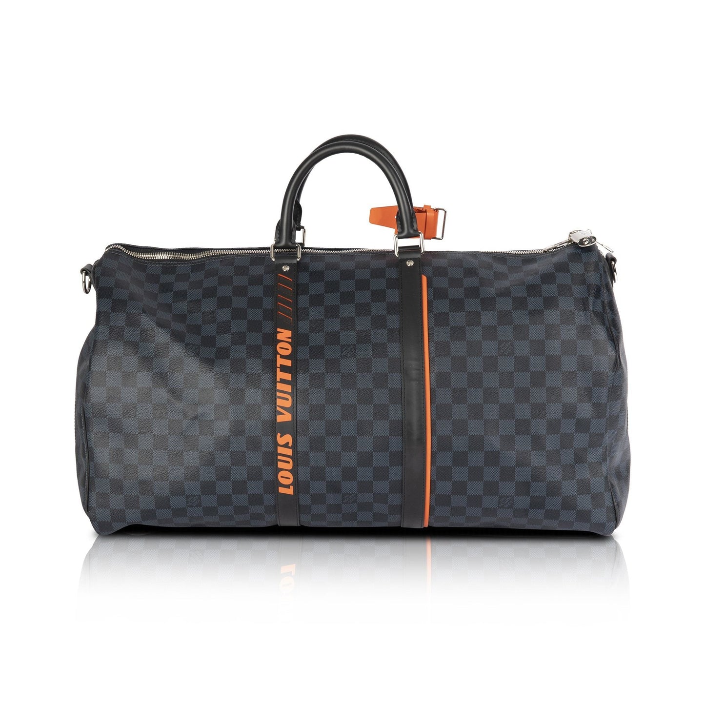 Louis Vuitton 2019 Limited Edition Damier Cobalt Race Keepall Bandouliere 55