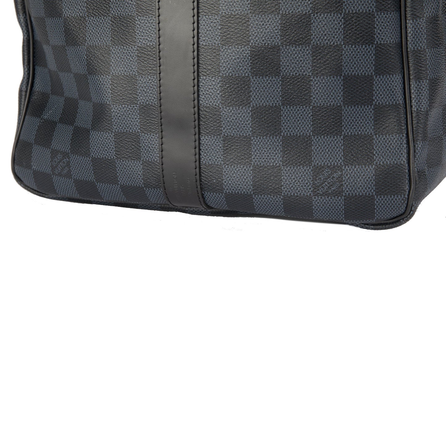 Louis Vuitton 2019 Limited Edition Damier Cobalt Race Keepall Bandouliere 55