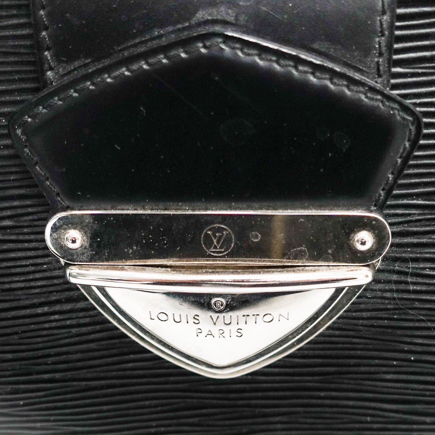 Louis Vuitton Black Epi Leather Sac Montaigne Bag with Strap