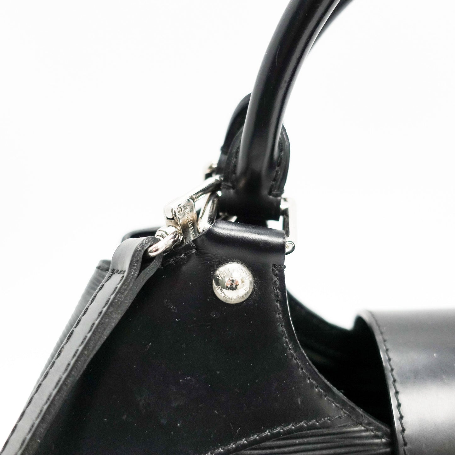 Louis Vuitton Black Epi Leather Sac Montaigne Bag with Strap