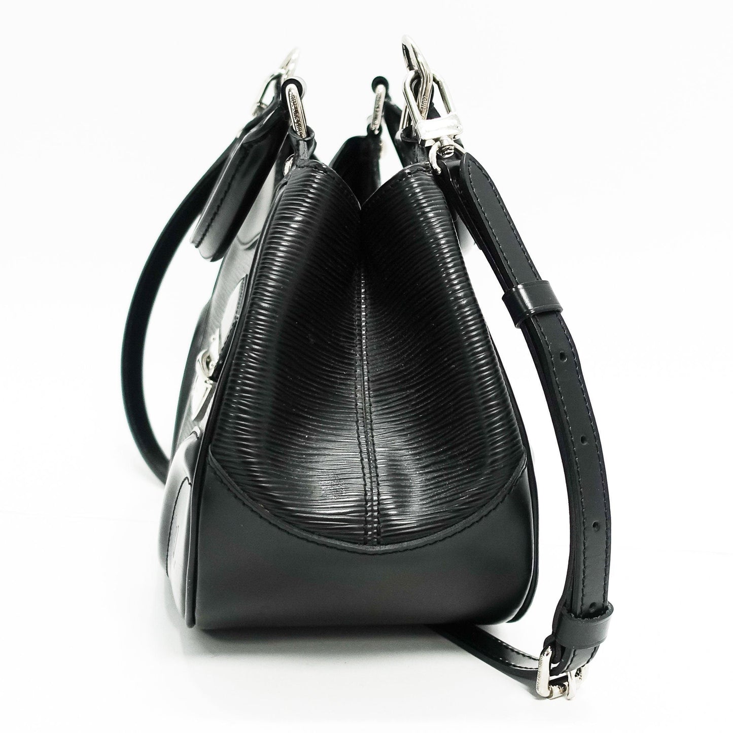 Louis Vuitton Black Epi Leather Sac Montaigne Bag with Strap
