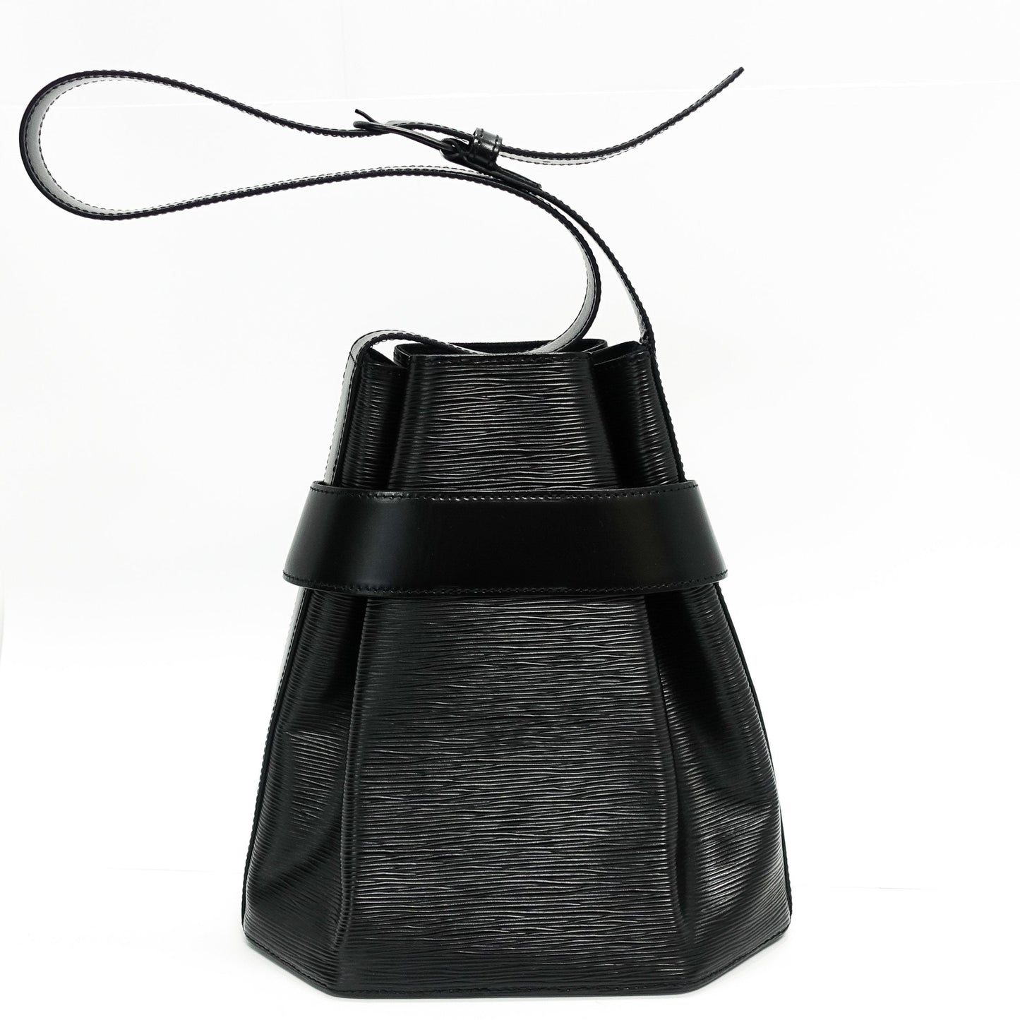 Louis Vuitton Black Epi Sac d'Epaule PM