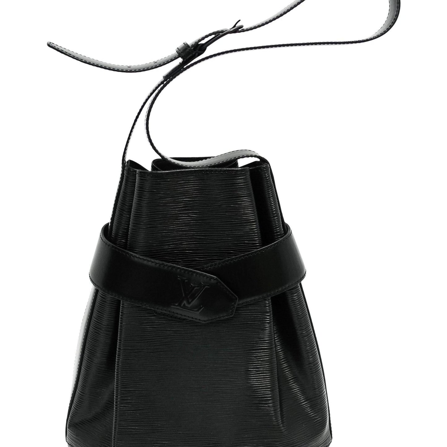 Louis Vuitton Black Epi Sac d'Epaule PM
