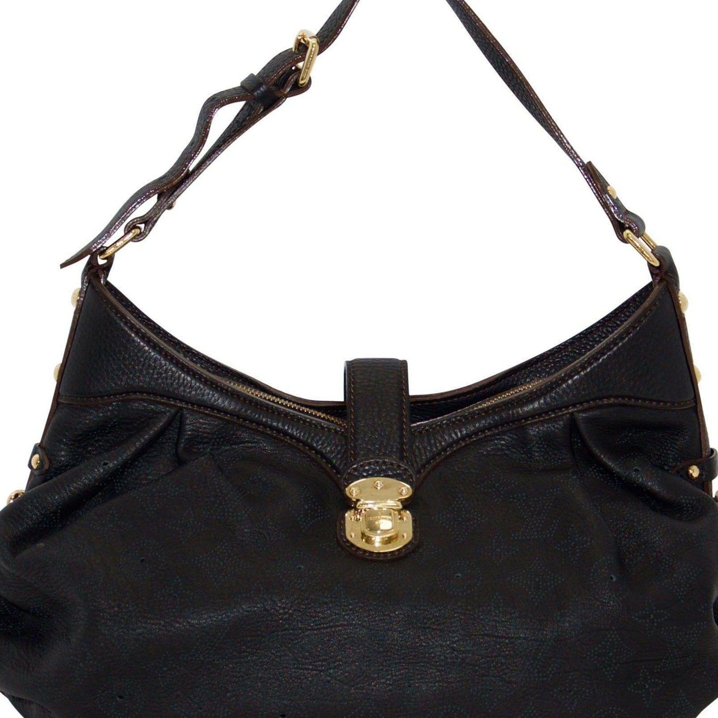 Louis Vuitton Black Mahina XS Hobo