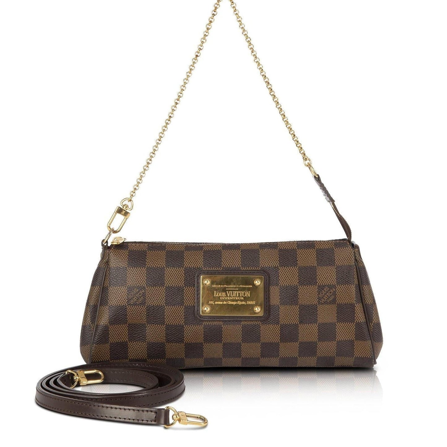 Louis Vuitton Damier Ebene Eva Clutch