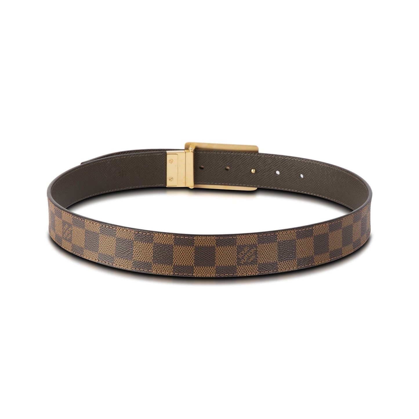 Louis Vuitton Damier Ebene Inventeur Reversible Belt