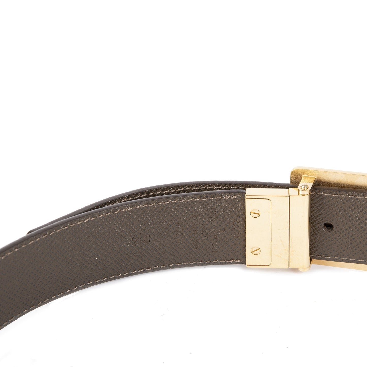 Louis Vuitton Damier Ebene Inventeur Reversible Belt