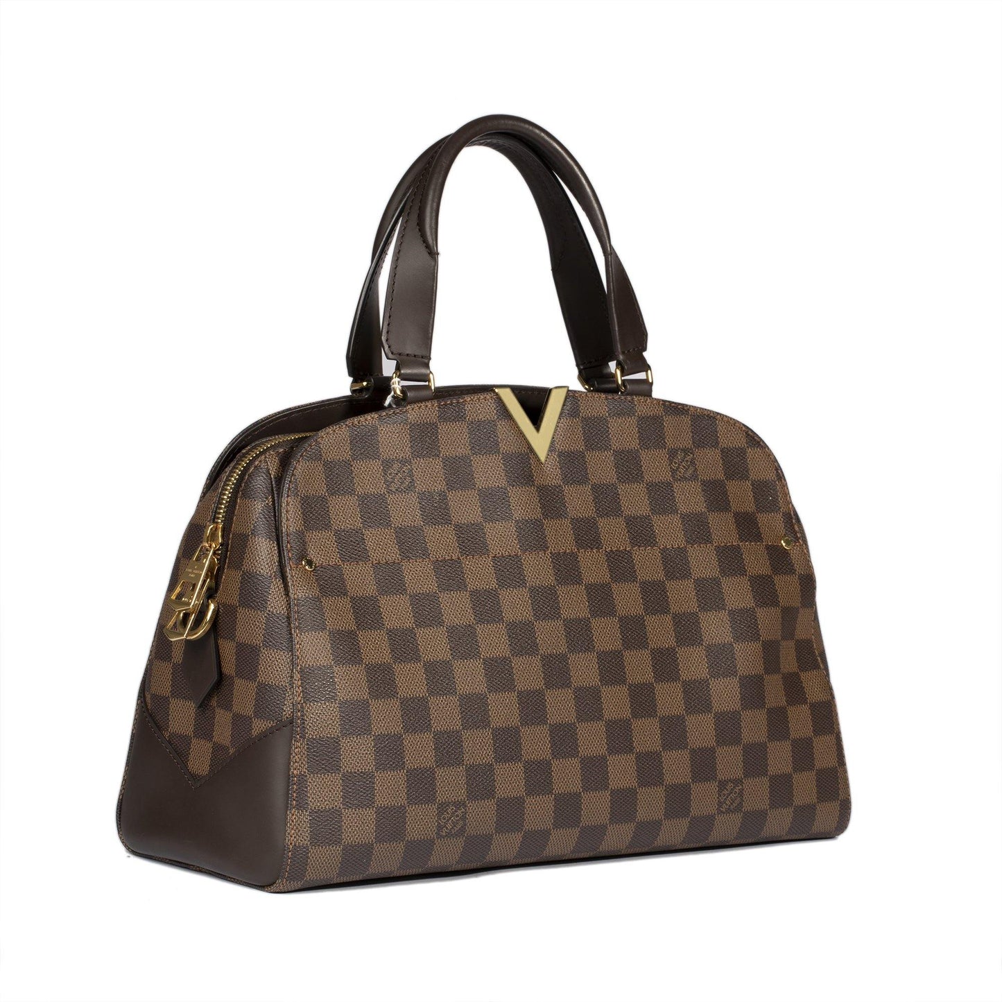 Louis Vuitton Damier Ebene Kensington Bowling Satchel