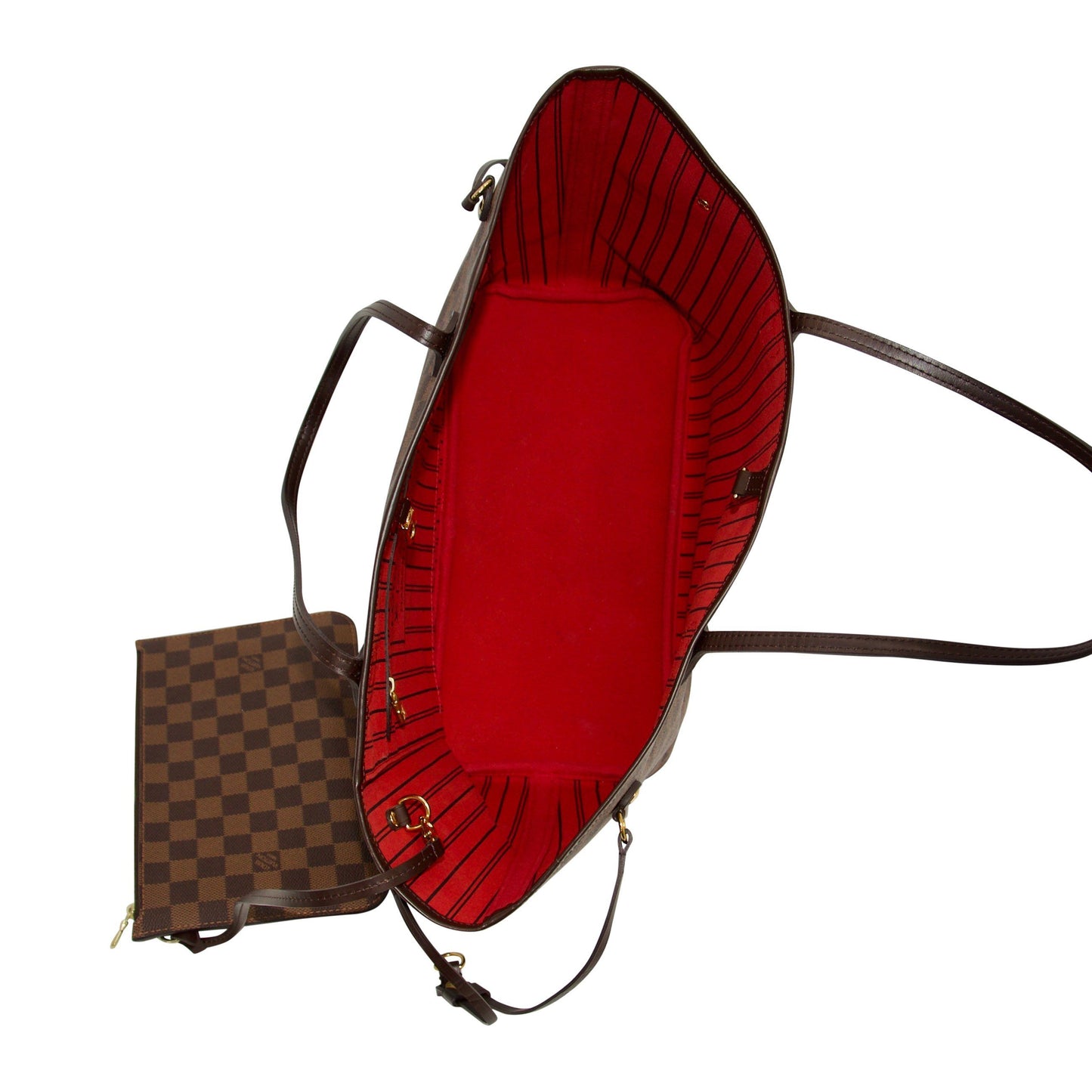 Louis Vuitton Damier Ebene Neverfull MM with Pouch