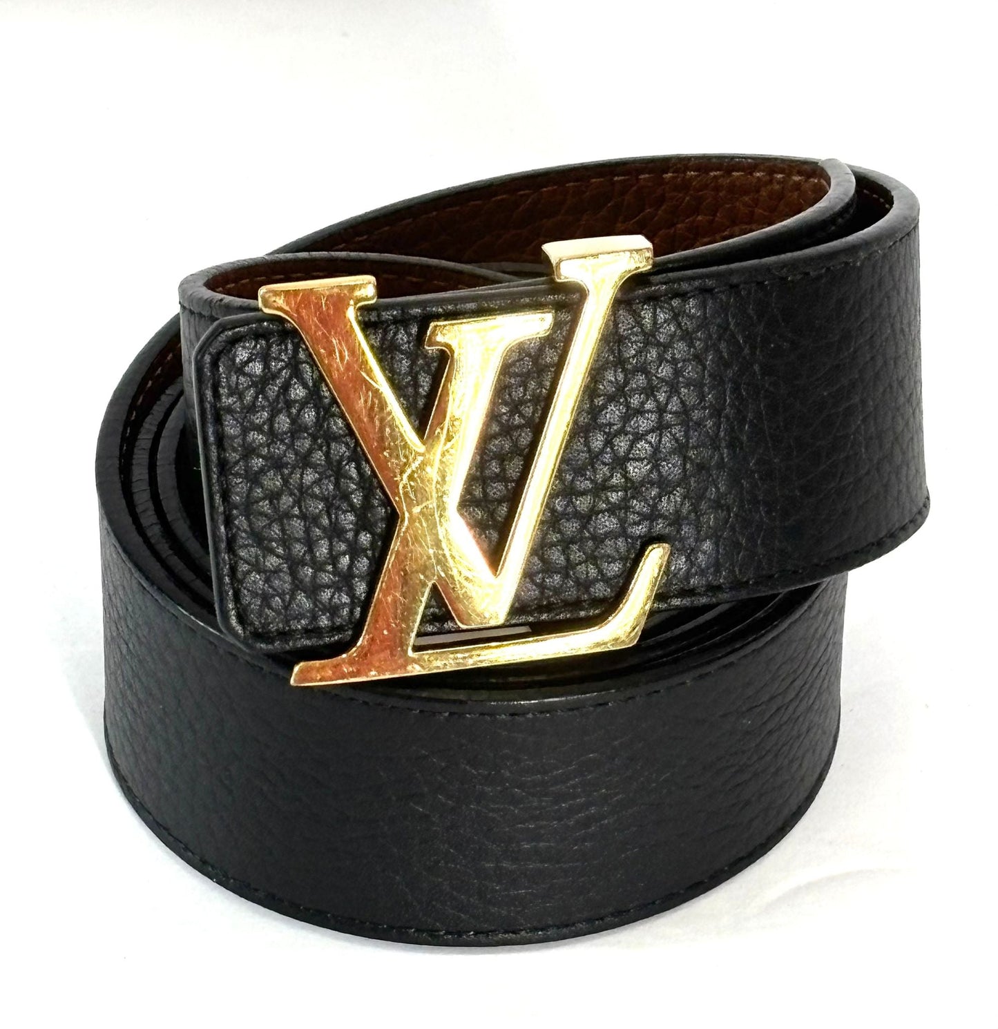 LOUIS VUITTON TAURILLON CALFSKIN INITIALES REVERSIBLE BELT