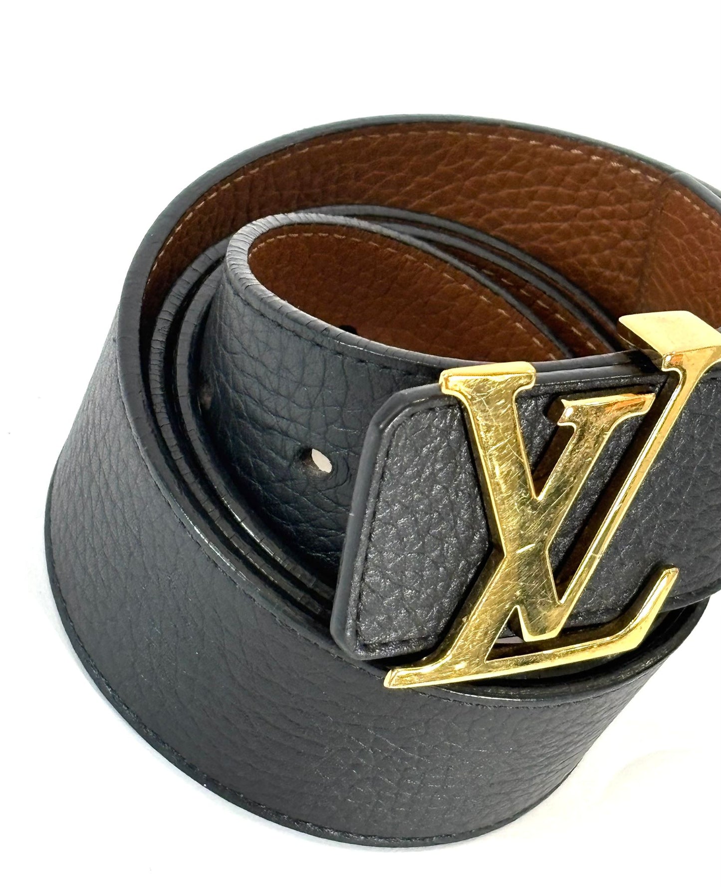 LOUIS VUITTON TAURILLON CALFSKIN INITIALES REVERSIBLE BELT