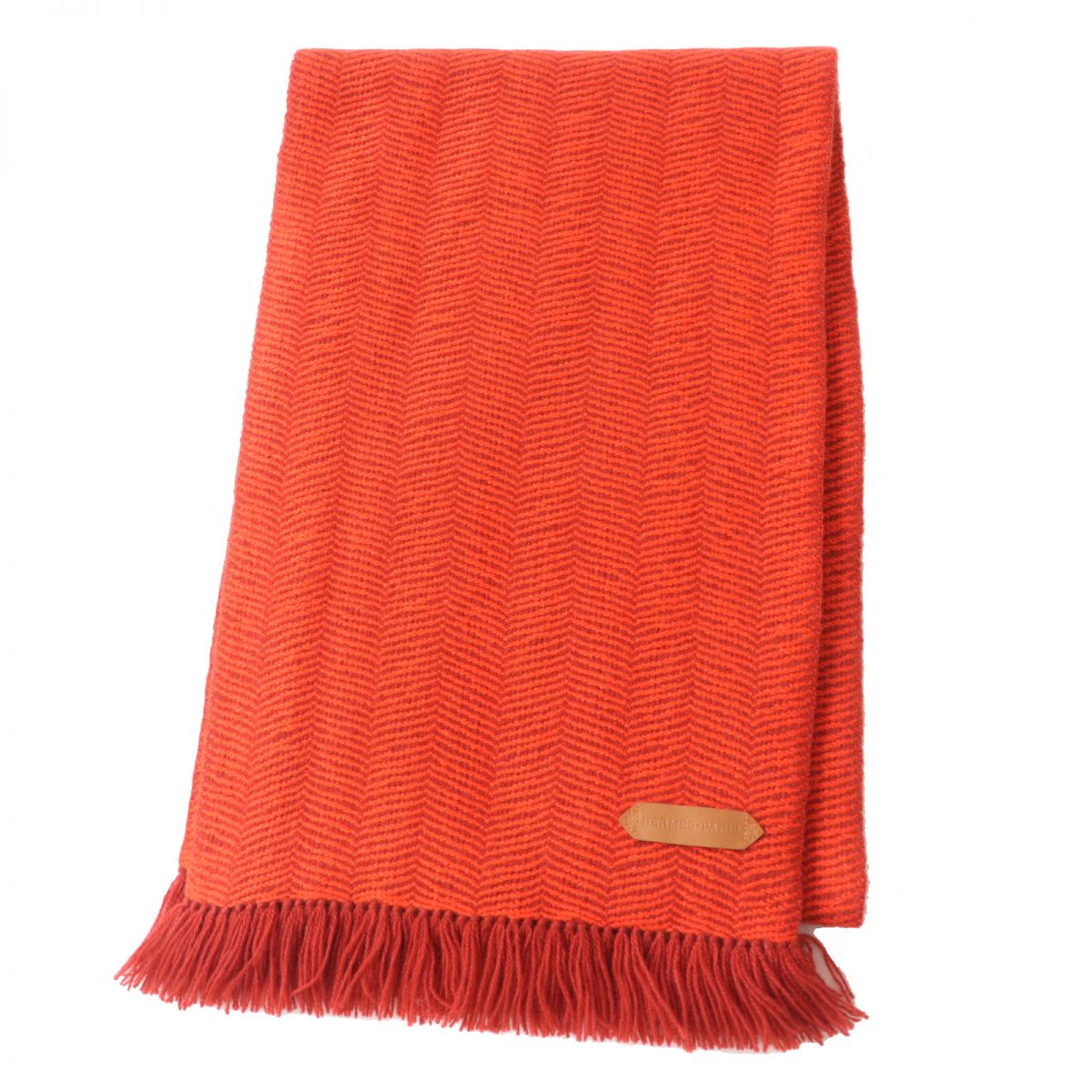 HERMES Scarf Main: 100% cashmere Vermilion Women