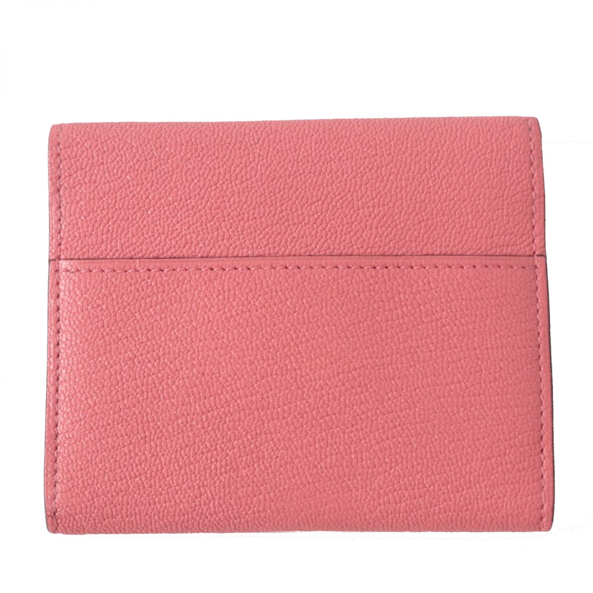 HERMES name card holder Main: Chevre Rose Extreme x Silver Metal Women