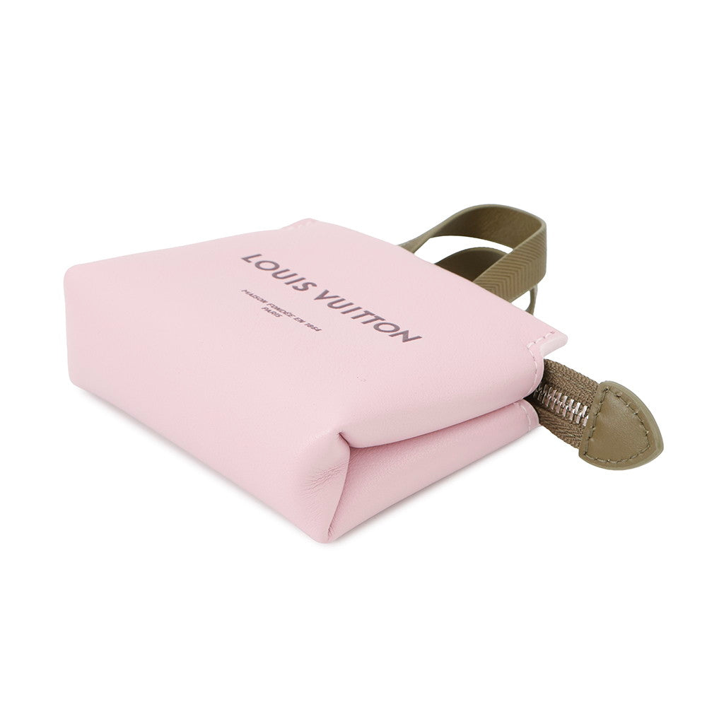 LOUIS VUITTON Bag Charmã»LV Mini Shopper PinkM03136 Leather