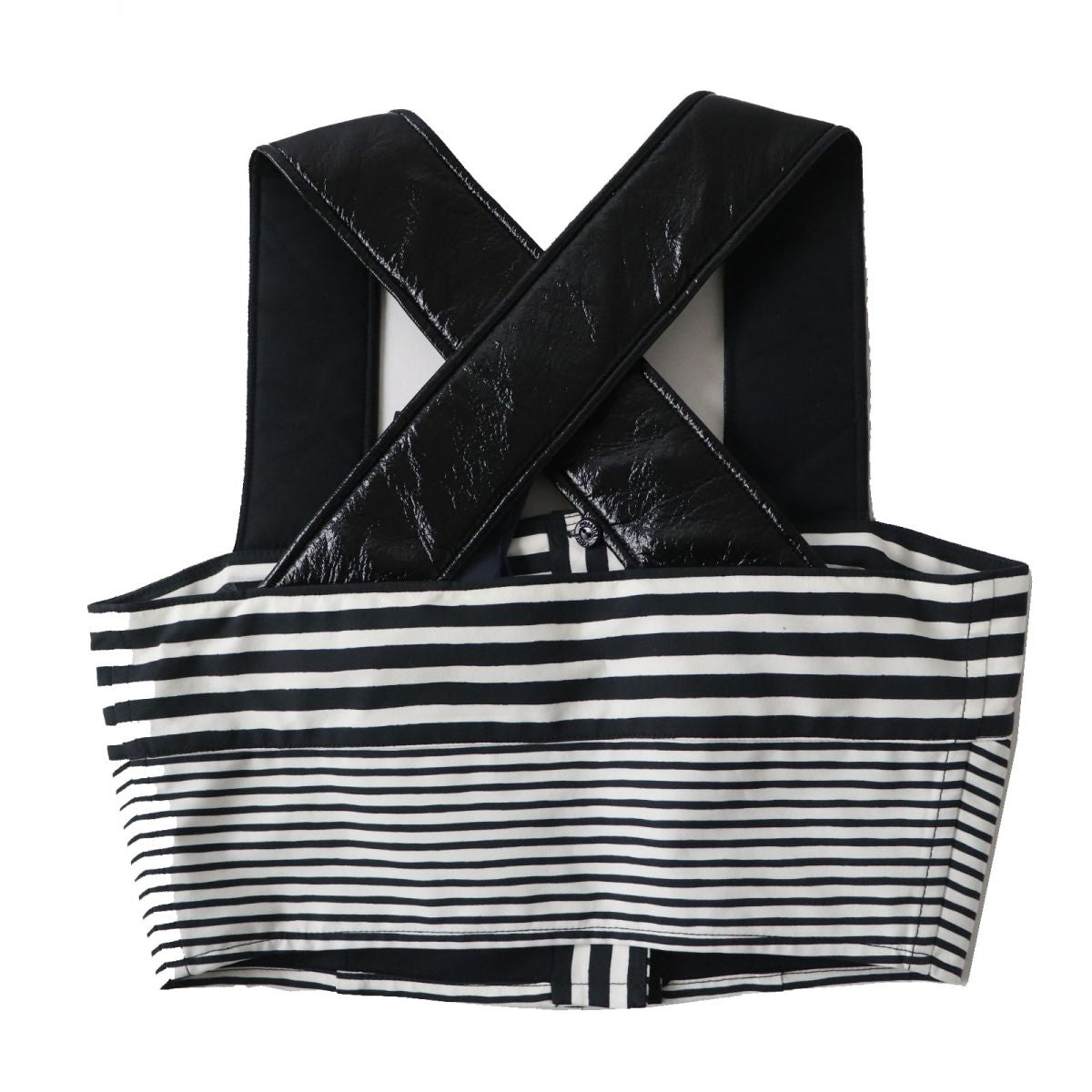LOUIS VUITTON Tank top Image reference Black x White (Border Pattern) Women 34