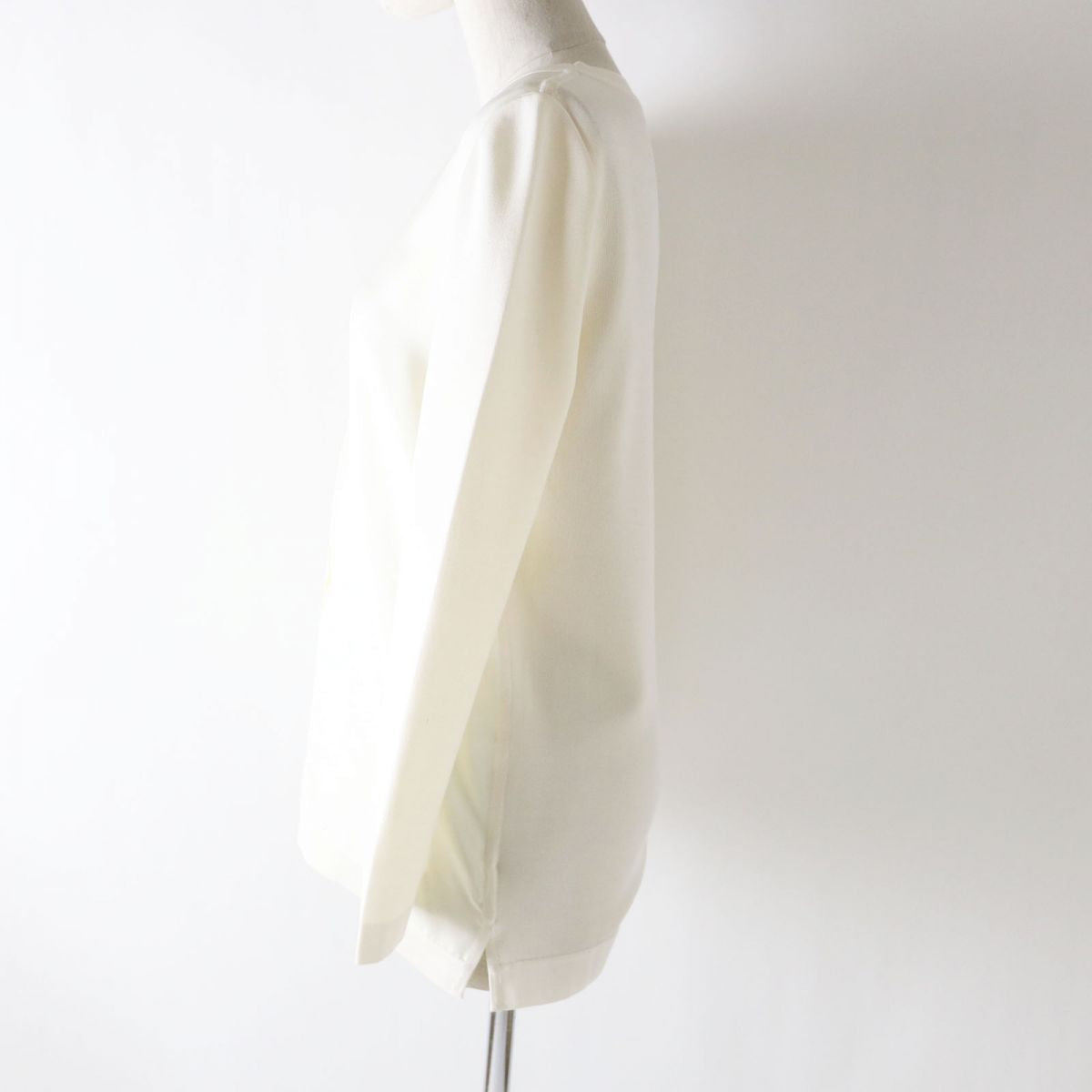 HERMES knit Main: 100% silk, part: 8% nylon, part: 2% polyurethane, part: 100% polyester White type Women 34
