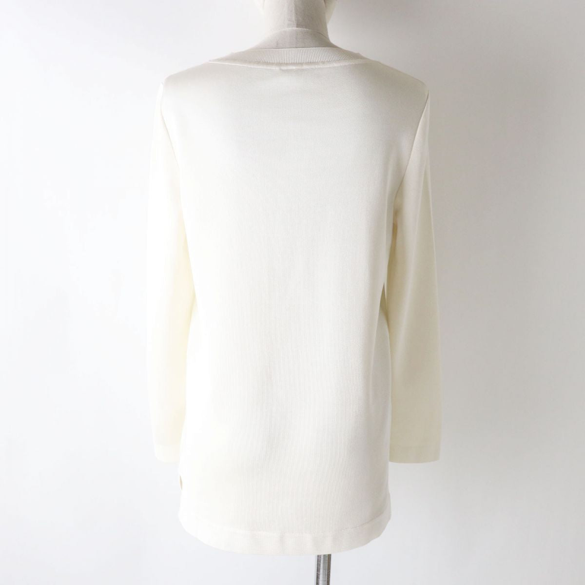HERMES knit Main: 100% silk, part: 8% nylon, part: 2% polyurethane, part: 100% polyester White type Women 34