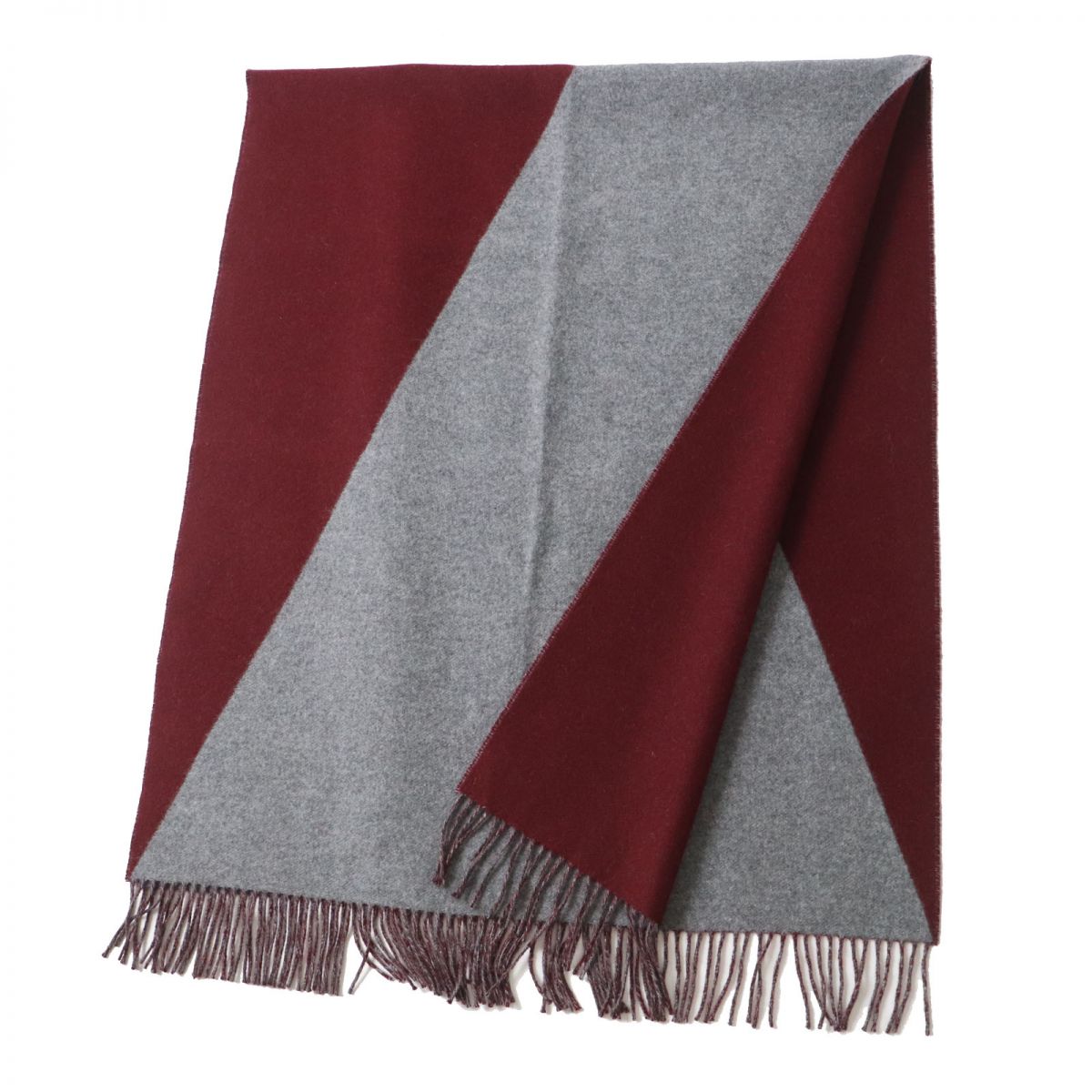 HERMES Scarf Main: 100% cashmere Red Women