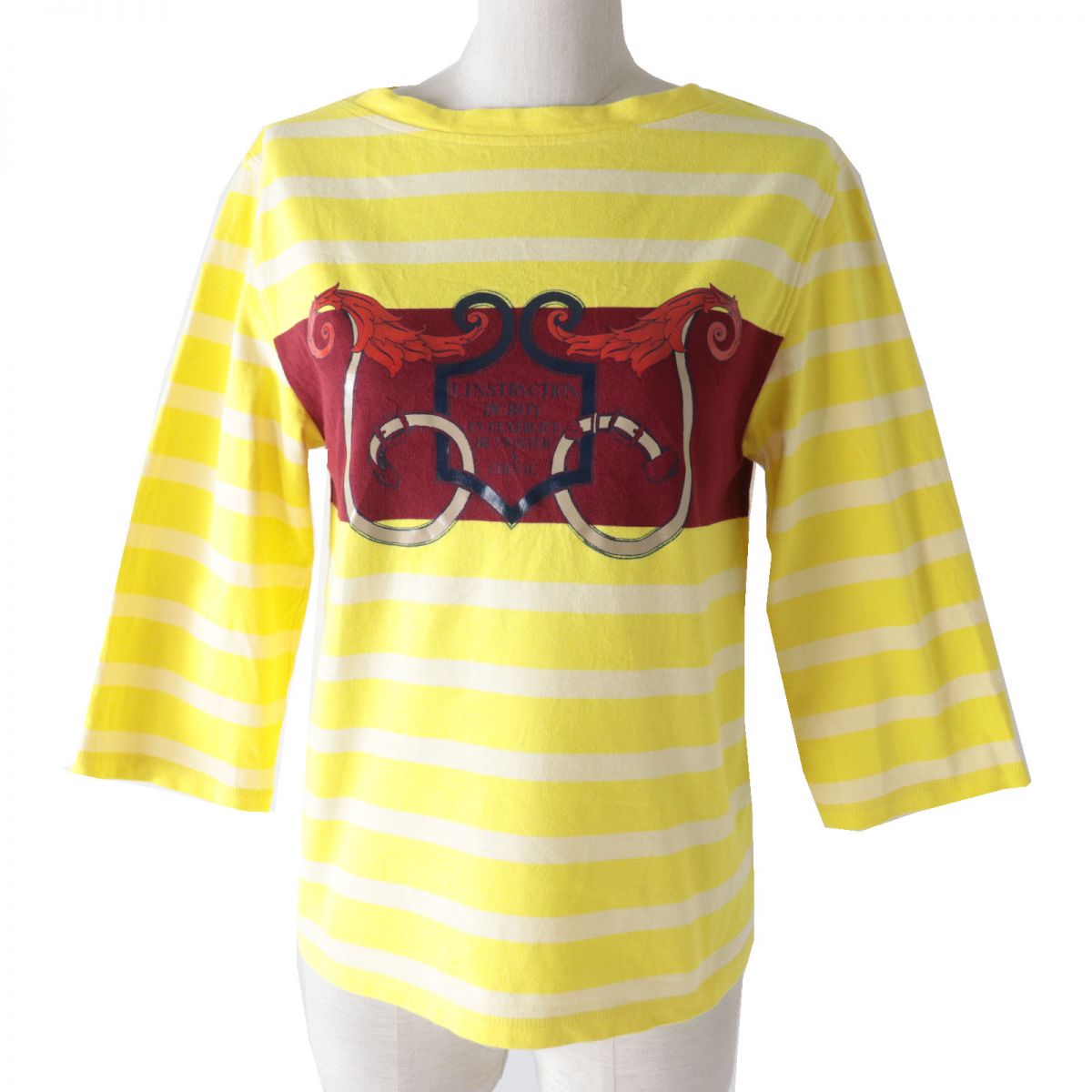 HERMES Short sleeve T-shirt Main: 100% cotton Yellow type<br>L'INSTRVCTION DV ROY Women 34