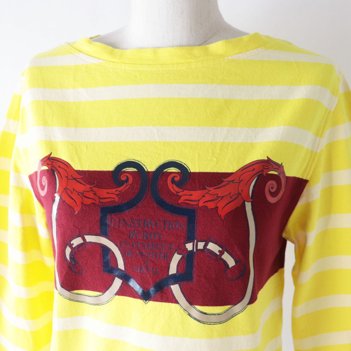 HERMES Short sleeve T-shirt Main: 100% cotton Yellow type<br>L'INSTRVCTION DV ROY Women 34
