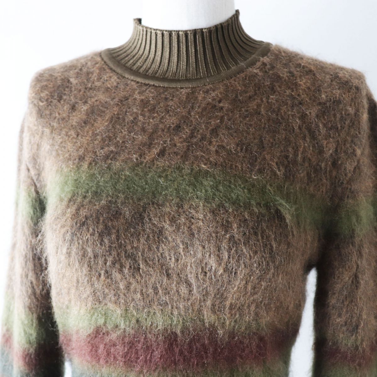 HERMES knit Image reference Brown x Khaki type Women