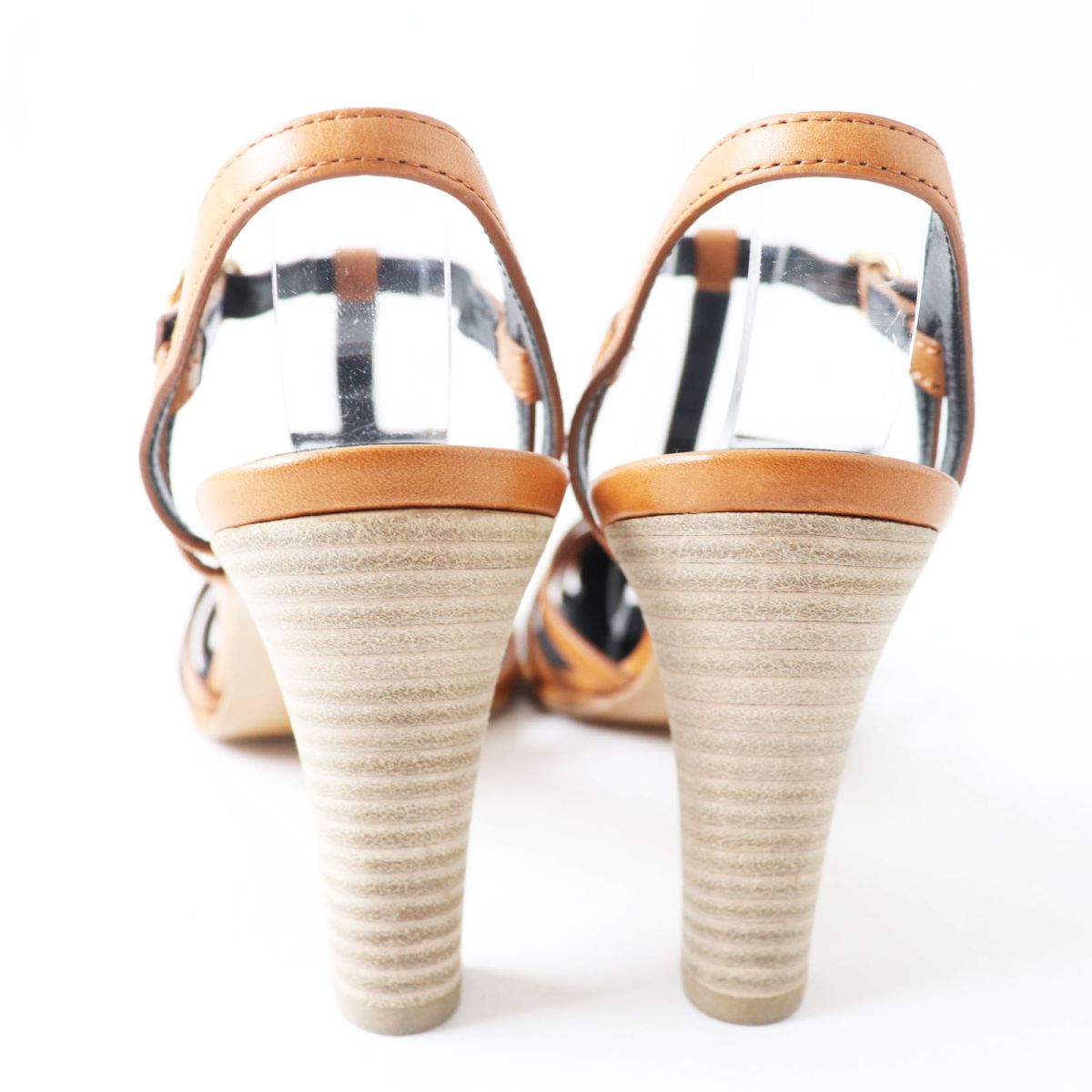 CELINE Sandals Main: Leather Camel Women 35.5