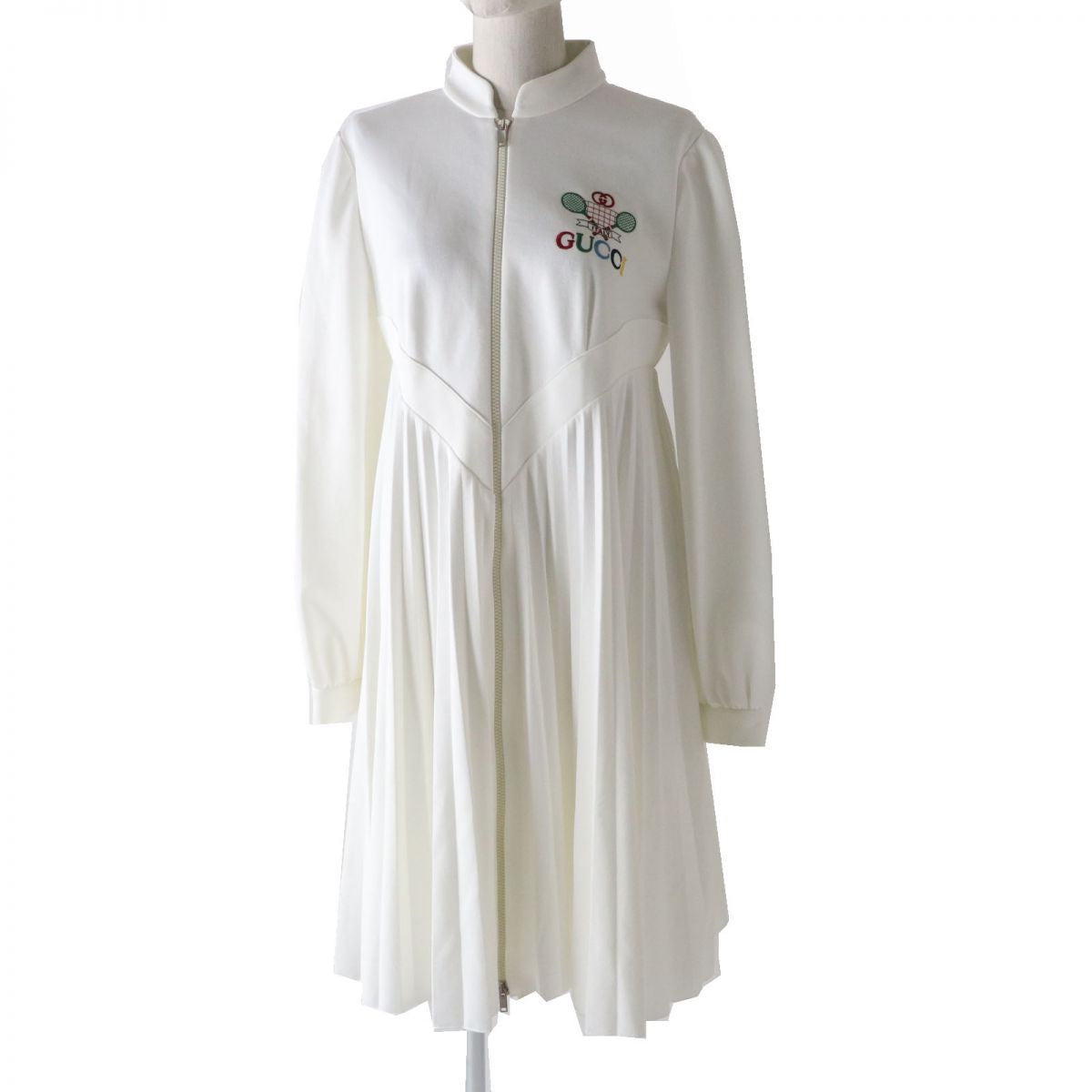 GUCCI one piece Main: 55% polyester, Main: 45% cotton, Part: 100% polyester white Women M