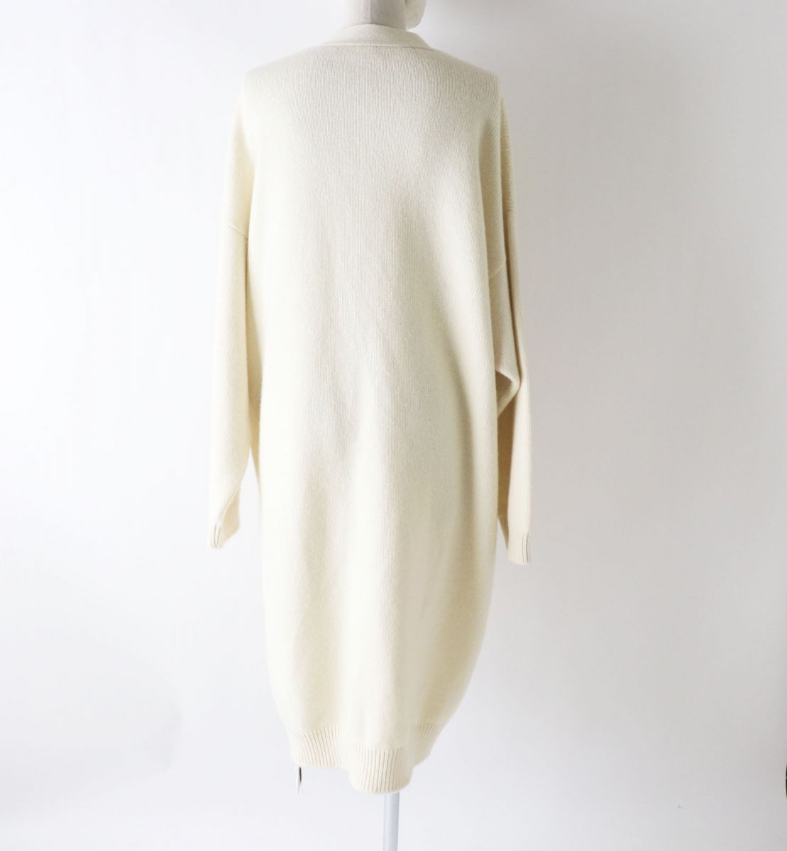 HERMES knit Main: 100% cashmere IvoryxSilverMetal Women 36