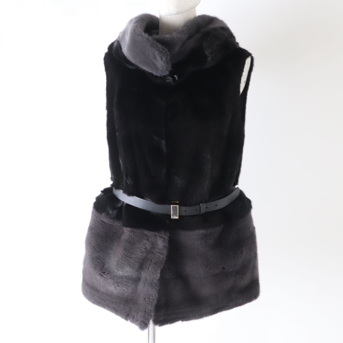FENDI Vest Image reference Black x gray Women