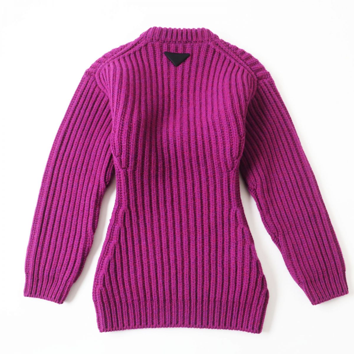 PRADA sweater Main: 100% virgin wool, Part: 100% silk purple Women 36
