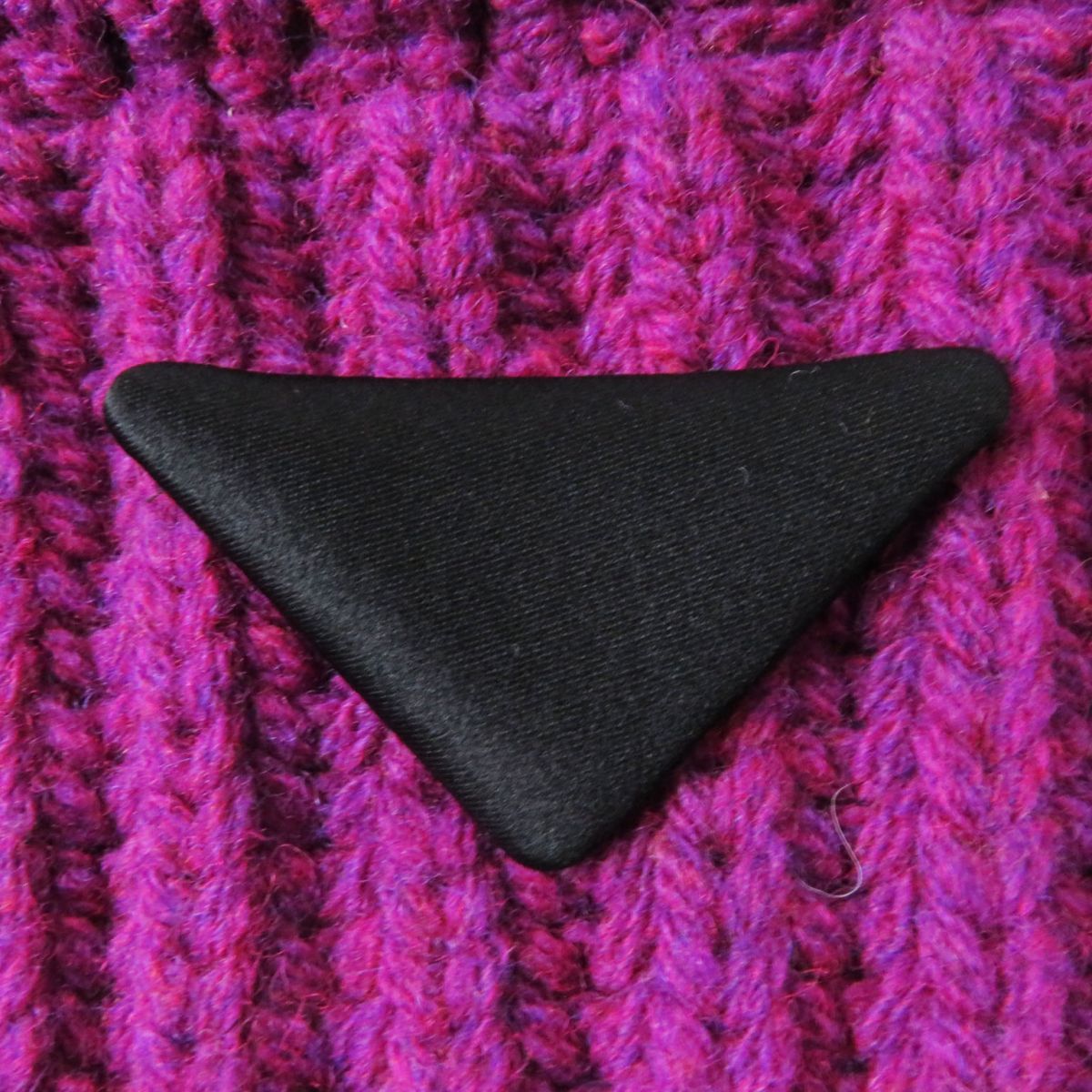 PRADA sweater Main: 100% virgin wool, Part: 100% silk purple Women 36