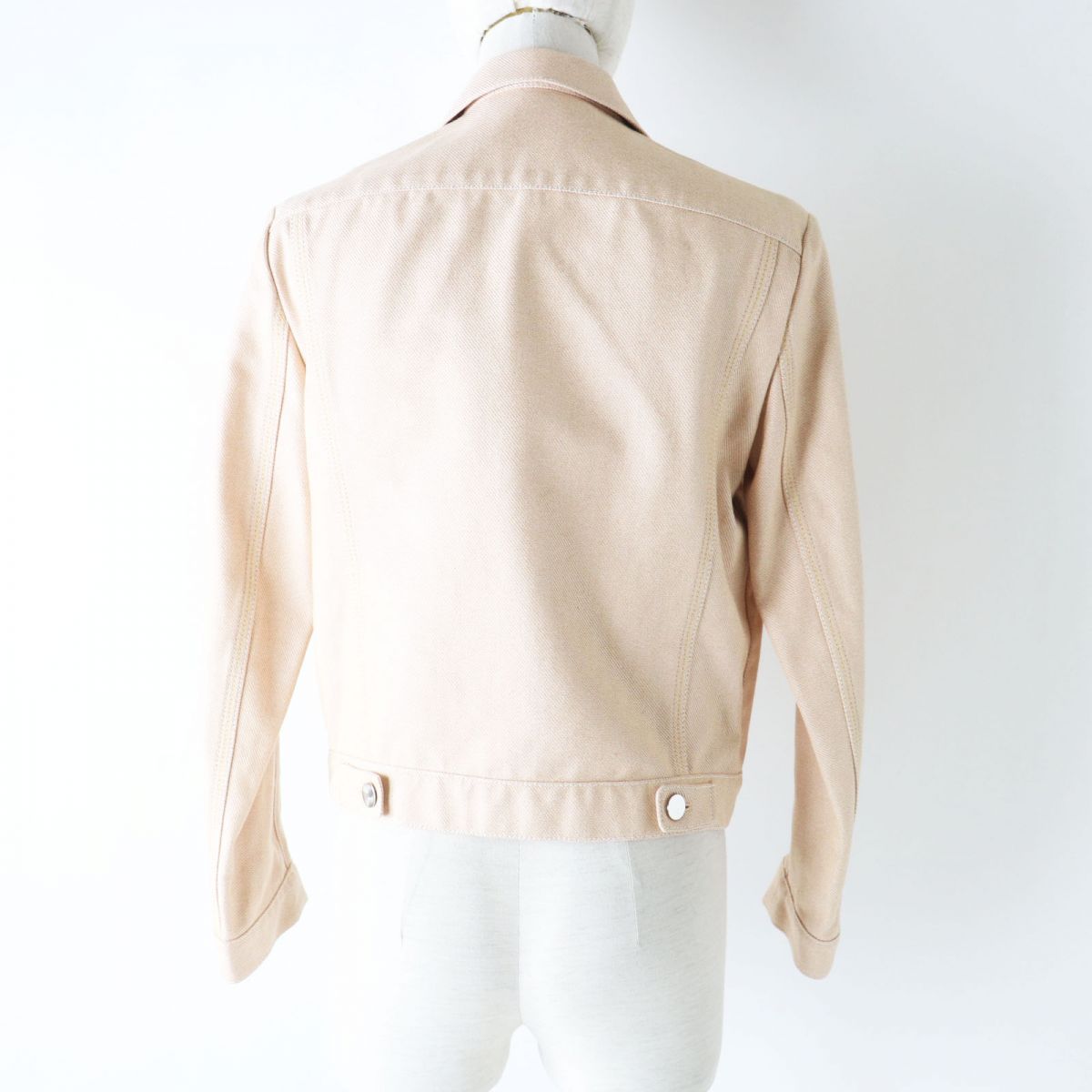 HERMES Riders jacket Main: 100% cotton Orange beige type Women 34