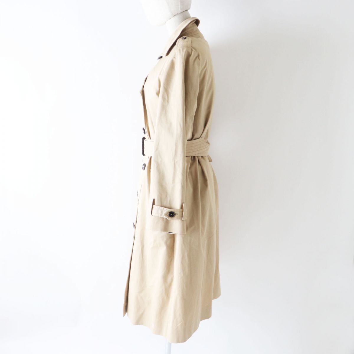 LOUIS VUITTON trench coat cotton beige 34