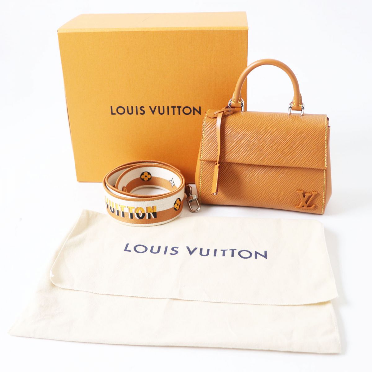 LOUIS VUITTON Shoulder Bag M54168 Epi Leather golden honey Cluny BB