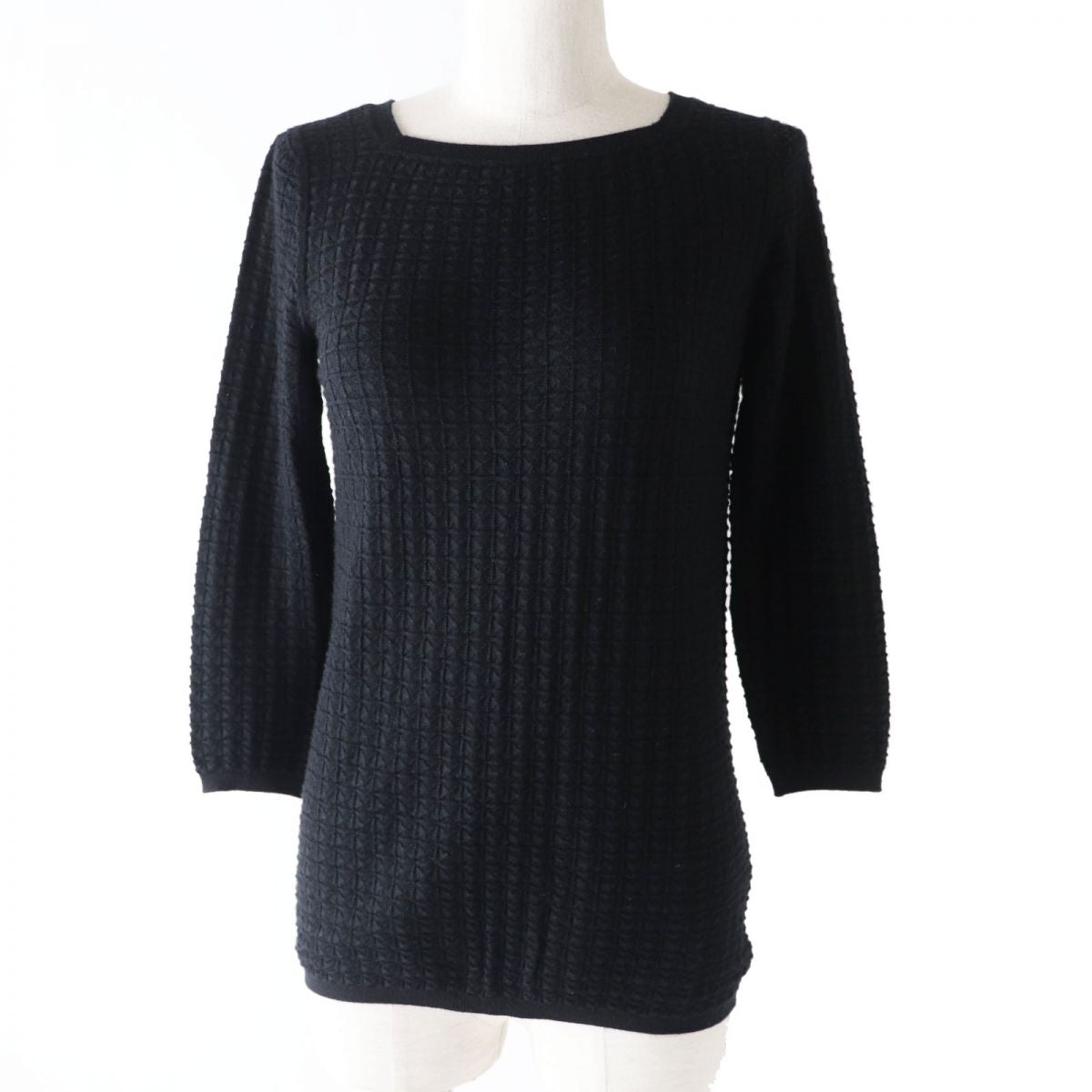 HERMES knit Image reference black Women 34