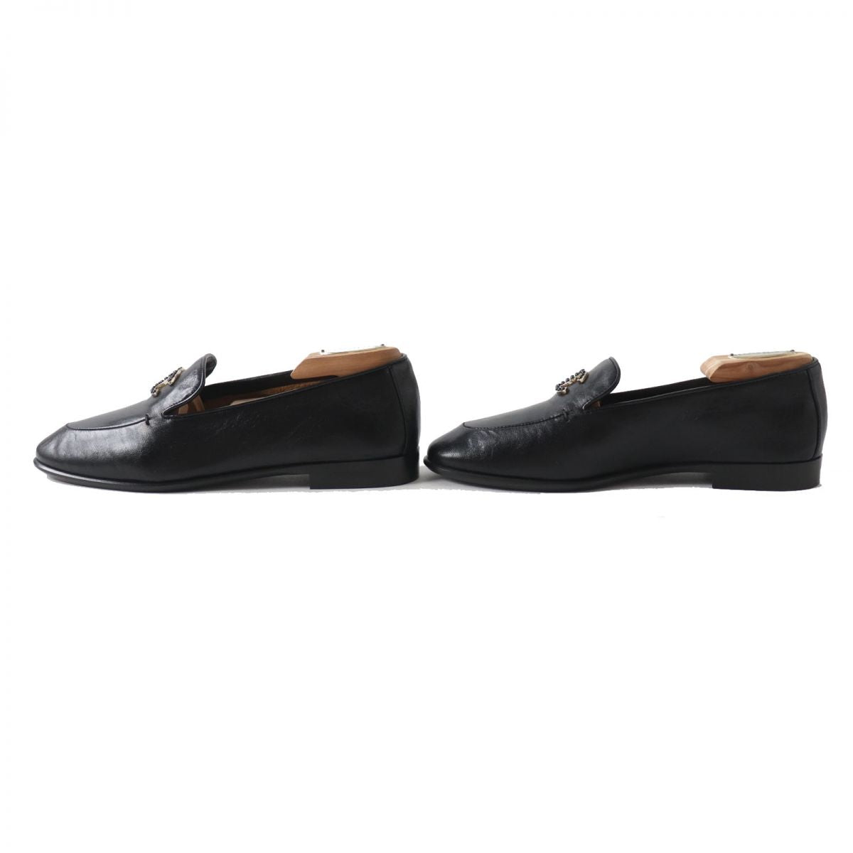 CHANEL loafers Main: Calf leather black Women 36.5